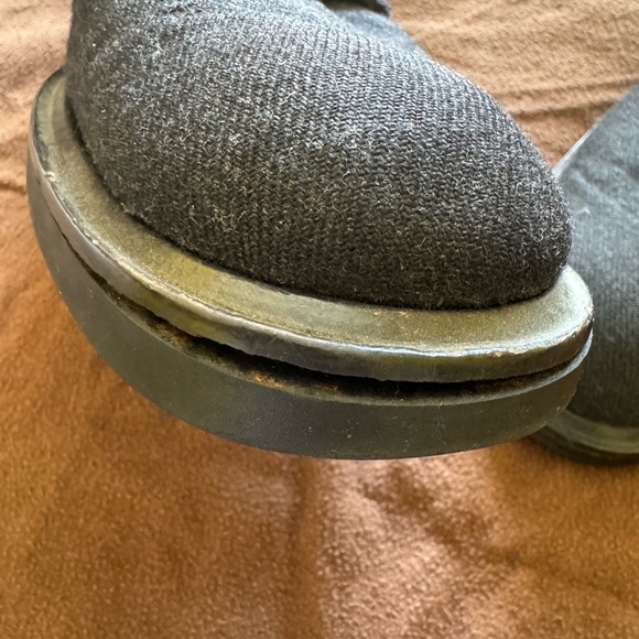 Preowned vintage Coach New York Grey Flannel Laced Loafers 10 B. - Picture 11 of 11